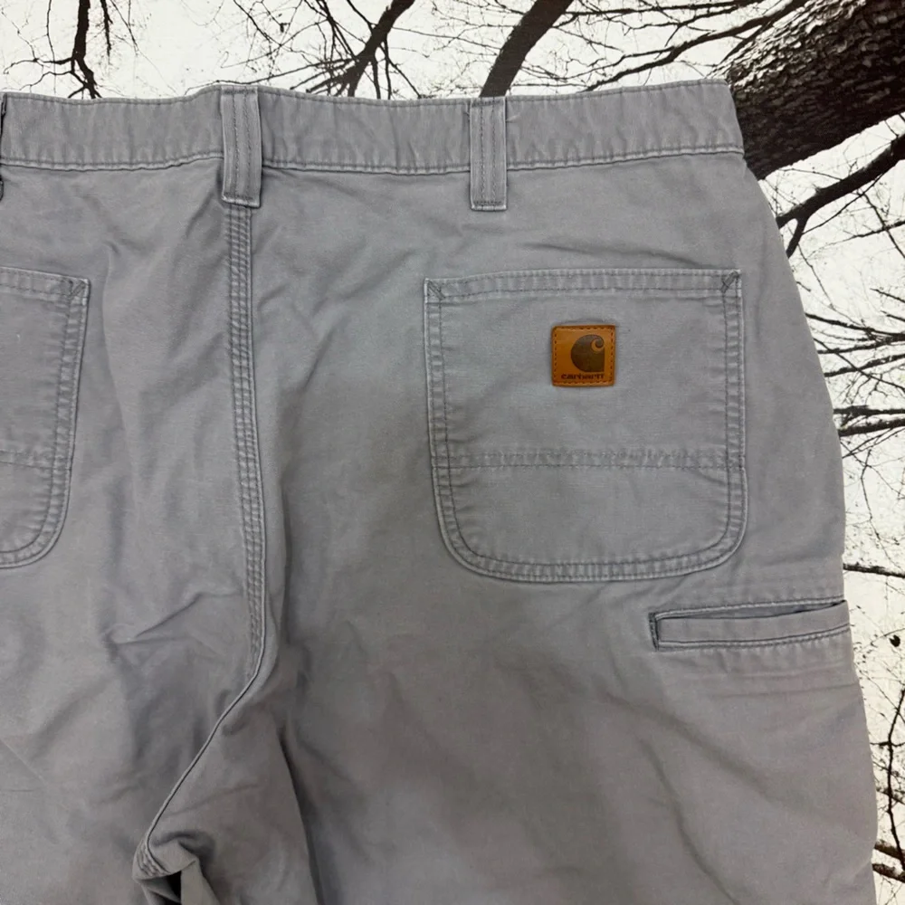 Two Carhartt Men's Khaki Shorts Size 42 Original Fit - Picture 3 of 12